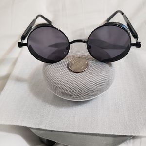 Vintage Round Polarized Steampunk Sunglasses 🕶️
